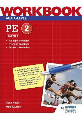 Book cover for AQA A-level PE Workbook 2: Paper 2