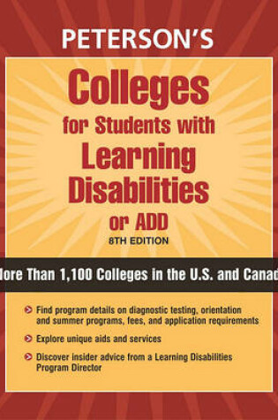 Cover of Colleges for Students with Learning Disabilities or Ad/HD