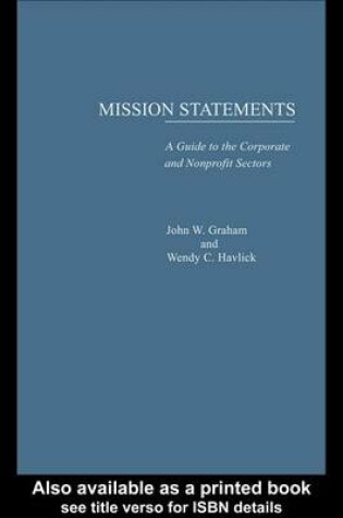 Cover of Mission Statements