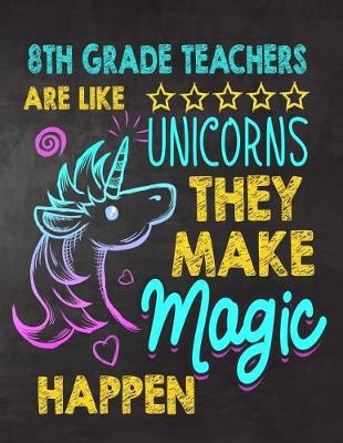 Book cover for 8th Grade Teachers are like Unicorns They make Magic Happen