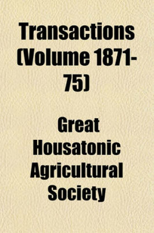 Cover of Transactions (Volume 1871-75)