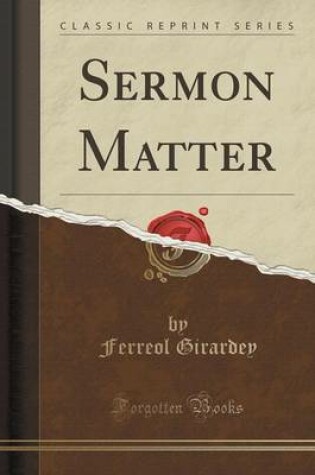 Cover of Sermon Matter (Classic Reprint)