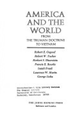 Cover of America and the World