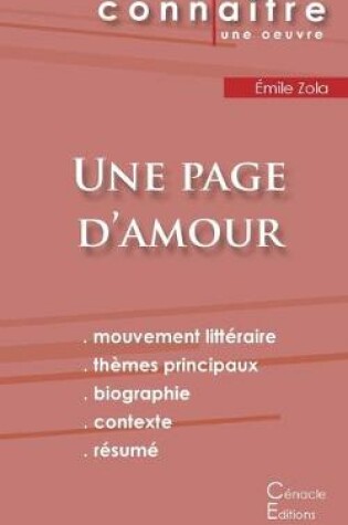 Cover of Fiche de lecture Une page d'amour de Emile Zola (Analyse litteraire de reference et resume complet)