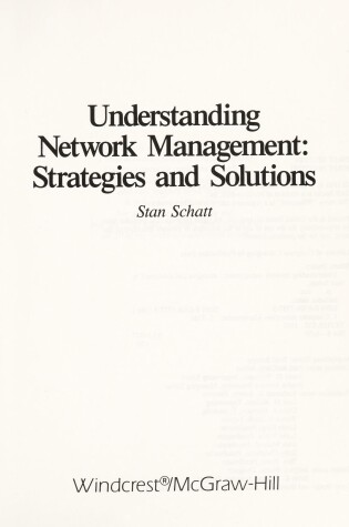 Cover of Understanding Network Management