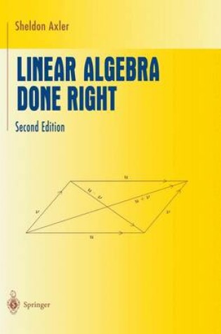 Cover of Linear Algebra Done Right