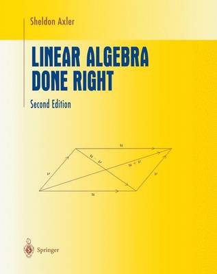 Book cover for Linear Algebra Done Right