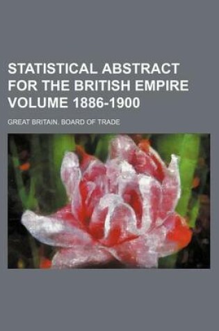 Cover of Statistical Abstract for the British Empire Volume 1886-1900