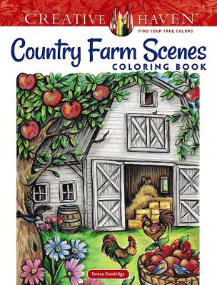 Book cover for Creative Haven Country Farm Scenes Coloring Book