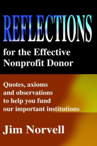 Cover of Reflections for the Effective Nonprofit Donor