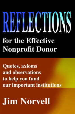 Book cover for Reflections for the Effective Nonprofit Donor