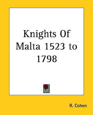 Book cover for Knights of Malta 1523 to 1798