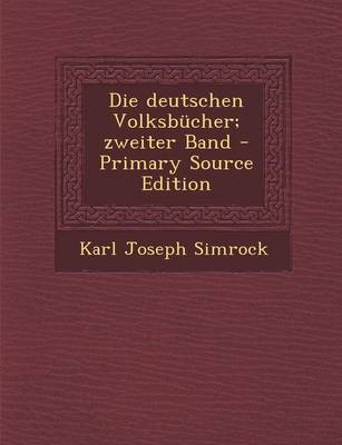 Book cover for Die Deutschen Volksbucher; Zweiter Band