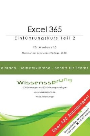 Cover of Excel 365 - Einführungskurs Teil 2