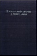 Book cover for Metafictional Characters in Modern Drama