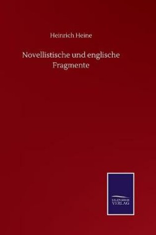 Cover of Novellistische und englische Fragmente