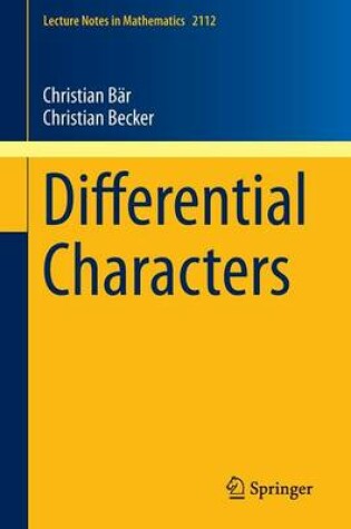 Cover of Differential Characters