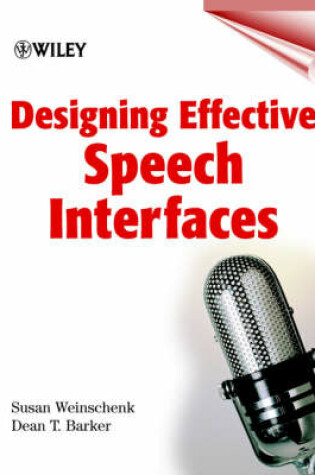Cover of Designing Effective Speech Interfaces