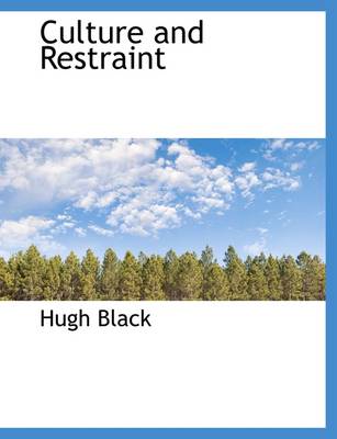 Book cover for Culture and Restraint