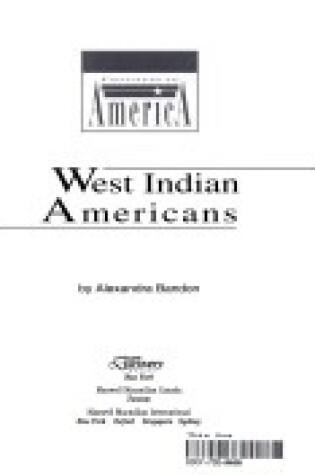 Cover of West Indian Americans