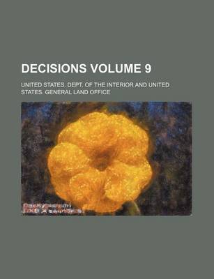 Book cover for Decisions Volume 9