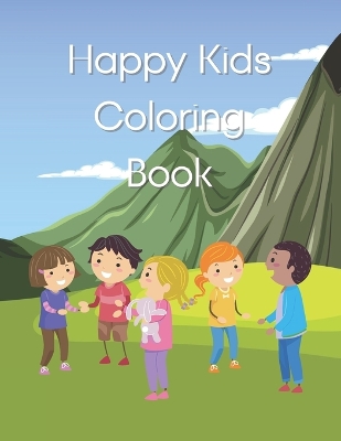 Book cover for Happy Kids Coloring Book