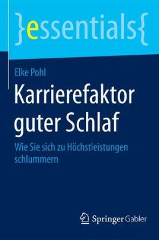 Cover of Karrierefaktor Guter Schlaf