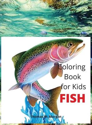 Book cover for Fish Coloring Book for Kids