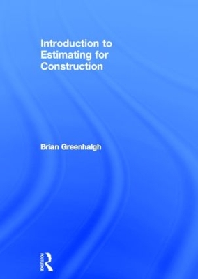 Book cover for Introduction to Estimating for Construction