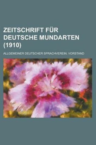 Cover of Zeitschrift Fur Deutsche Mundarten (1910)