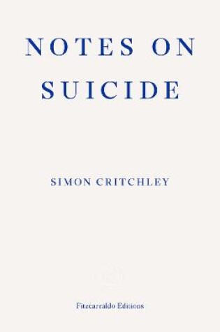 Cover of Notes on Suicide