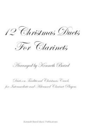 Cover of 12 Christmas Duets for Clarinets