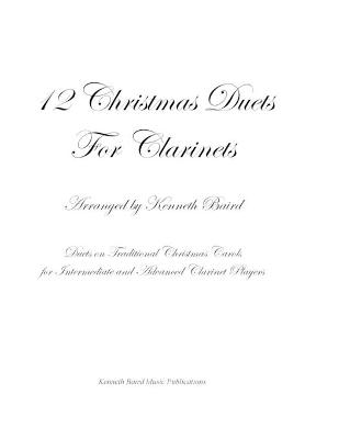 Book cover for 12 Christmas Duets for Clarinets