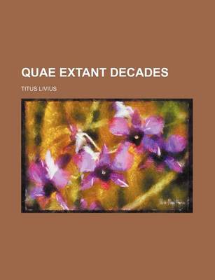 Book cover for Quae Extant Decades