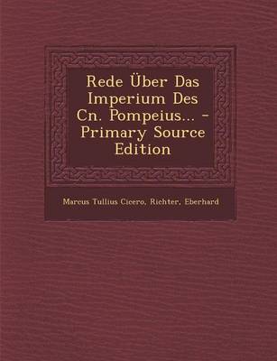 Book cover for Rede Uber Das Imperium Des Cn. Pompeius...