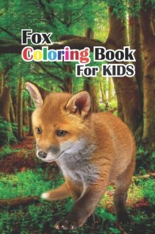 Cover of fox coloring book for kids