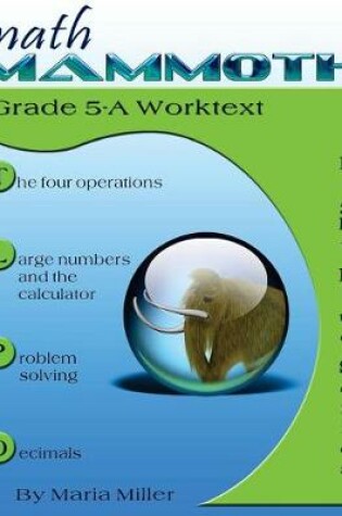 Cover of Math Mammoth Grade 5-A Worktext