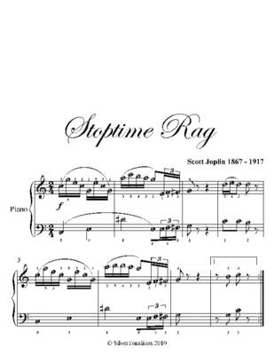 Book cover for Stoptime Rag Easy Piano Sheet Music