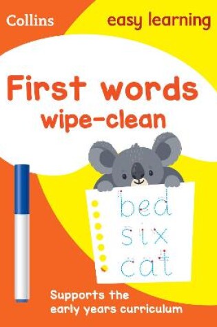 Cover of First Words Age 3-5 Wipe Clean Activity Book