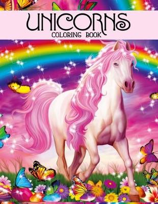 Book cover for Unicorn Coloring Book