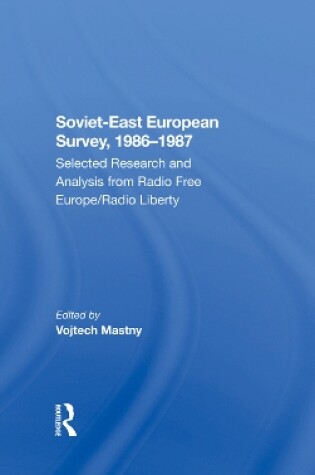 Cover of Sovieteast European Survey, 19861987