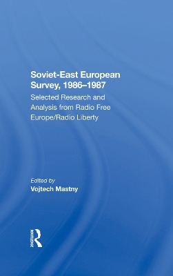 Book cover for Sovieteast European Survey, 19861987