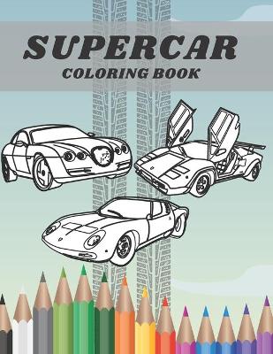 Book cover for Supercar Coloring Book