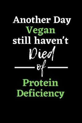 Book cover for Another day vegan still haven't died of protein deficiency