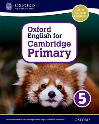 Book cover for Oxford English for Cambridge Primary Student Book 5