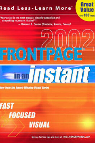 Cover of FrontPage 2002 in an Instant