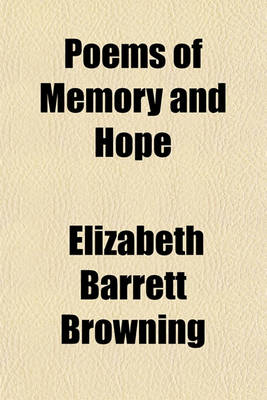 Book cover for Poems of Memory and Hope