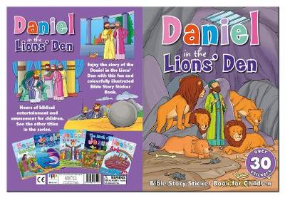 Book cover for Bible Story Sticker Book for Children: Daniel in the Lions' Den