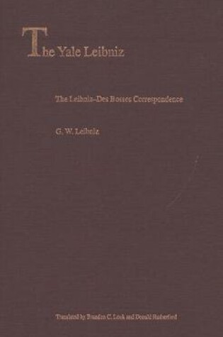 Cover of The Leibniz-DES Bosses Correspondence