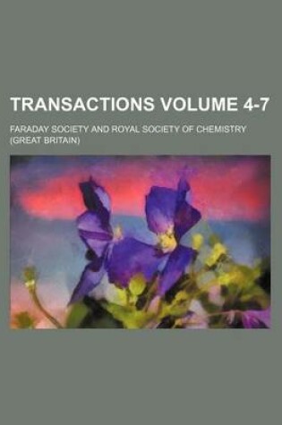 Cover of Transactions Volume 4-7